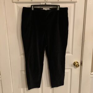 Boden Women Velvet Straight Leg Trousers SZ 14 Regular Color Deep Blue